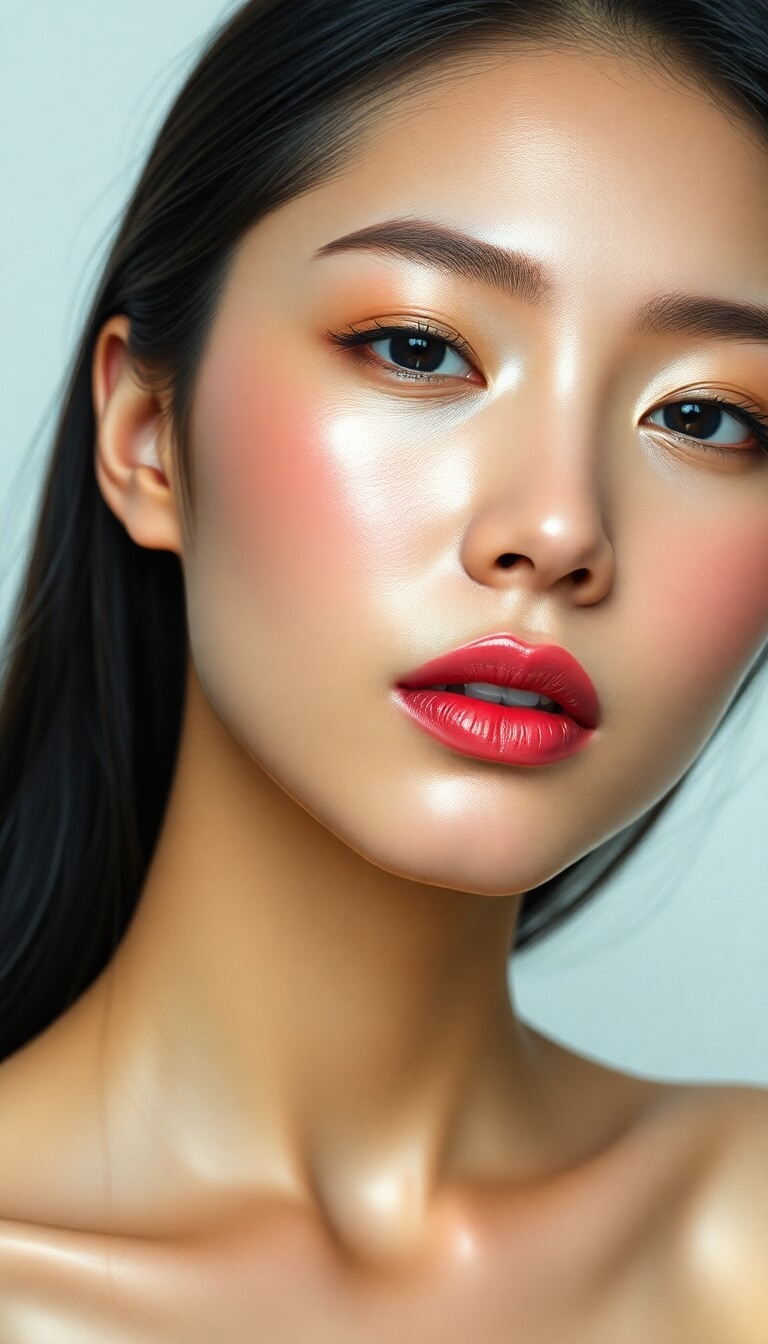 Skincare com efeito glass skin