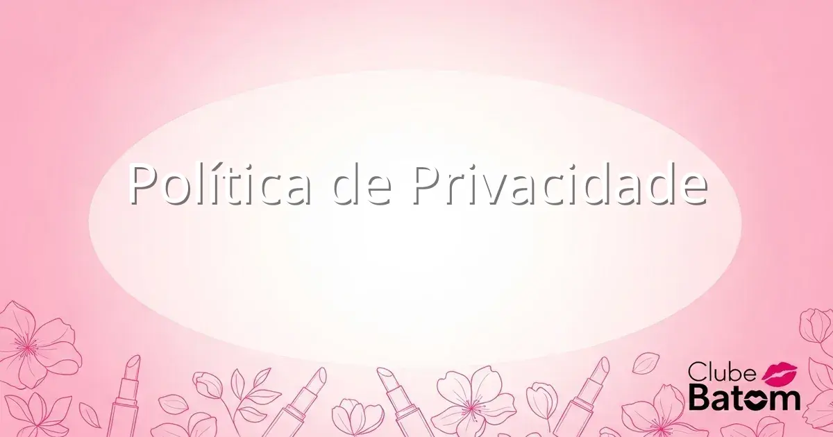 Política de Privacidade